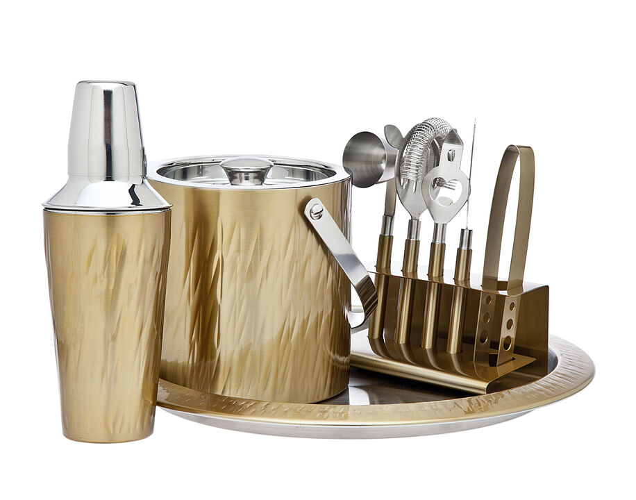 Aztec Gold 9 Piece Bar Tool Set