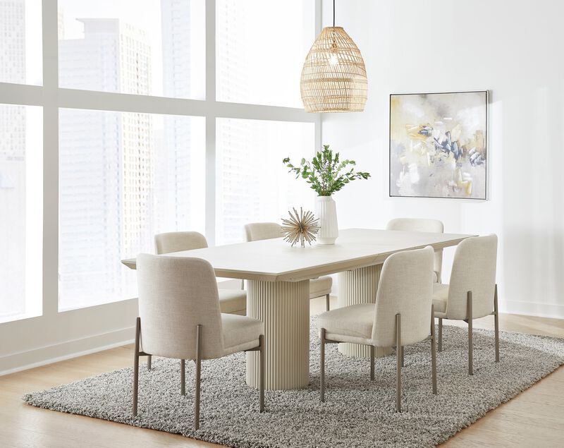 Cannon Stone Top Extension Dining Table