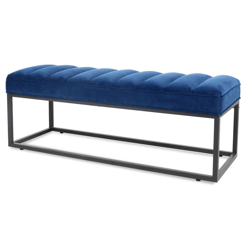 Metal Base Upholstered Bench For Bedroom For Entryway