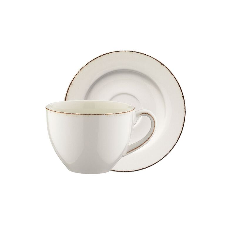 Retro Bistro 7 oz. Coffee Cup+Saucer Set for 2