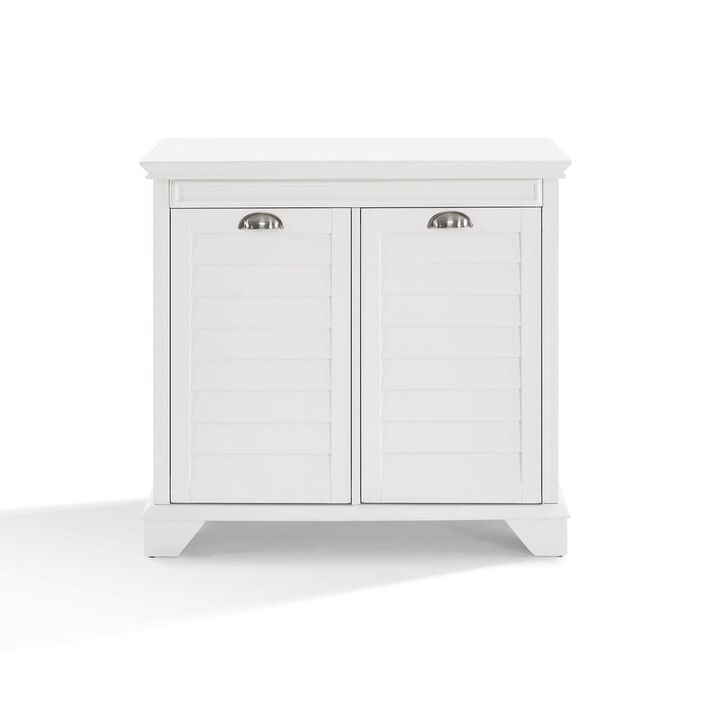 Crosley Furniture Lydia Linen Hamper White