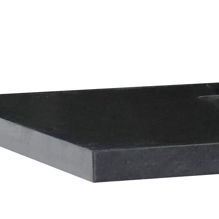 BELLATERRA HOME LLC 61 Black Galaxy countertop and single rectangle sink