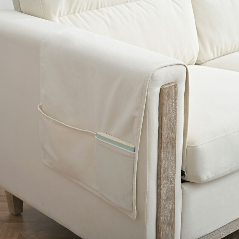 Durable Three-Seater Sofa with Soft Cushions