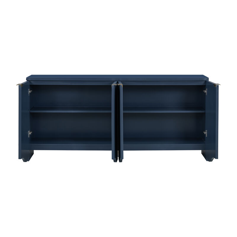 Merax Bottom Wavy Design Storage Cabinet
