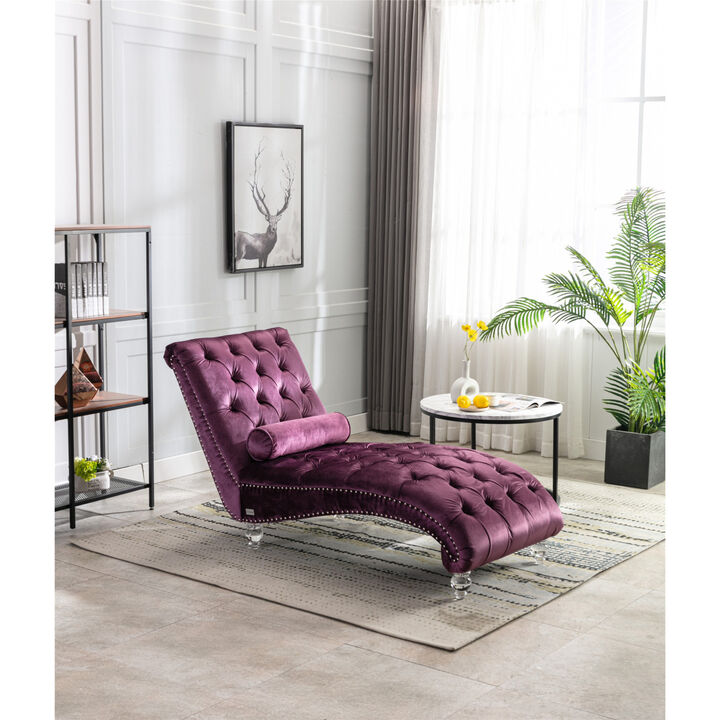 Leisure Concubine Sofa With Acrylic Feet