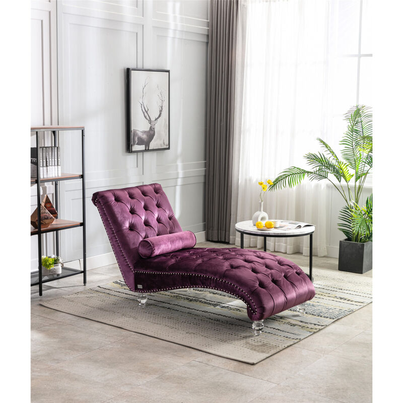 Leisure Concubine Sofa With Acrylic Feet