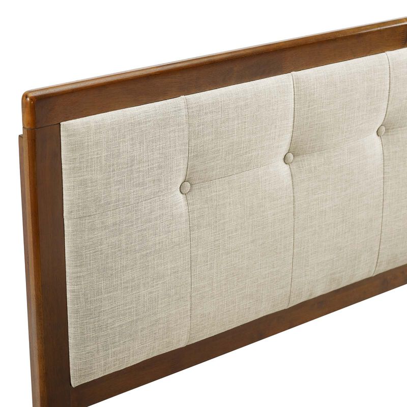 Modway - Draper Tufted Queen Fabric and Wood Headboard