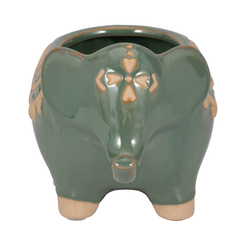 7" Elephant Planter