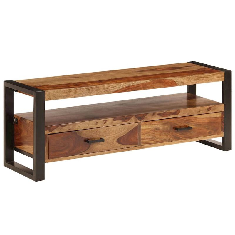 vidaXL TV Cabinet Solid Sheesham Wood