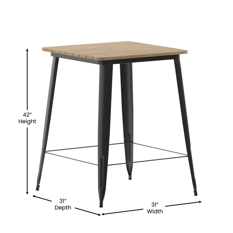 Metal Colorful Restaurant Bar Tables