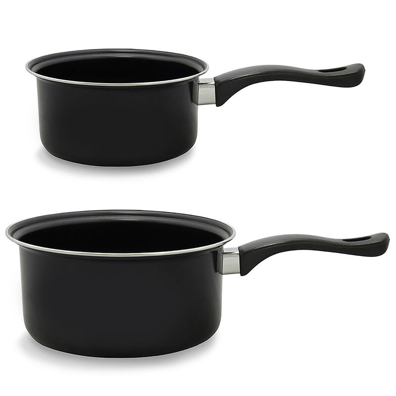 Brentwood 2 Piece Carbon Steel Sauce Pan Set