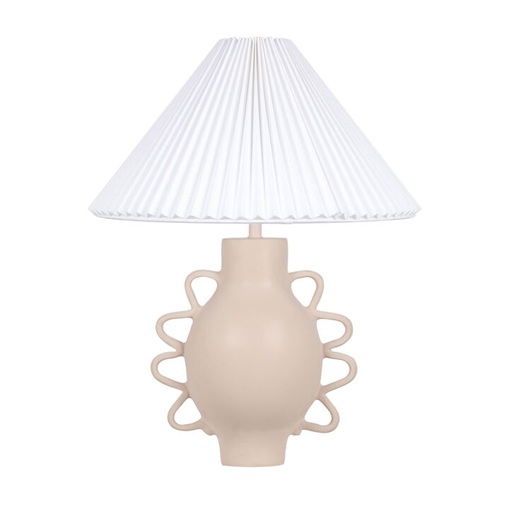 Hazza Black Pleated Table Lamp