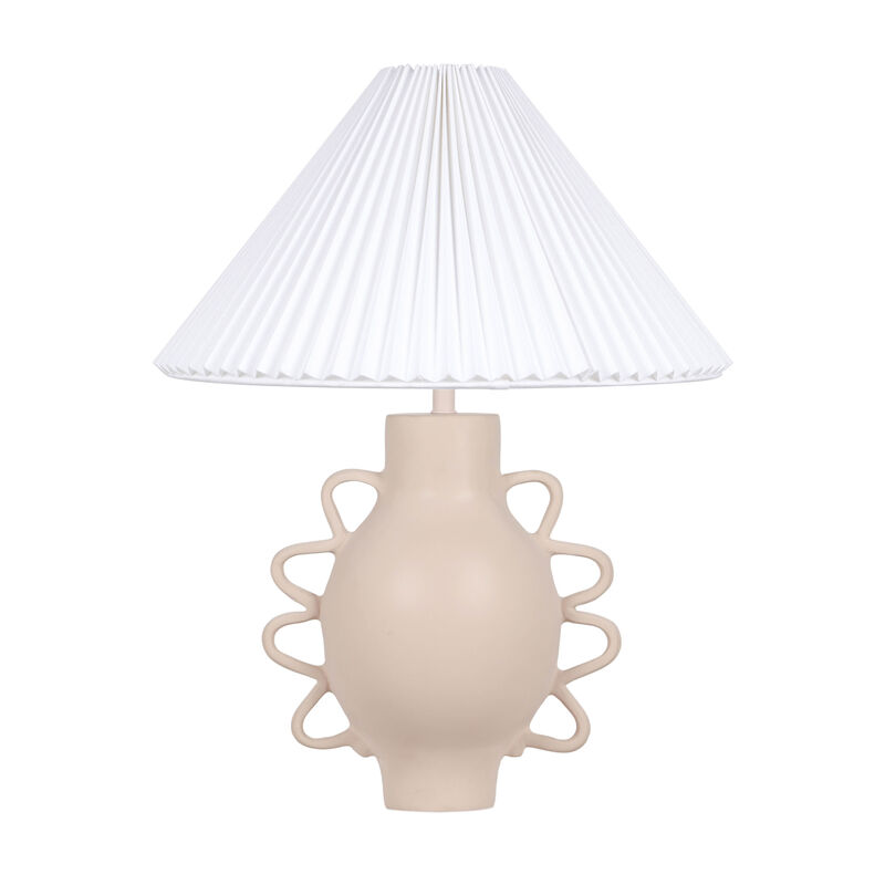 Hazza Black Pleated Table Lamp