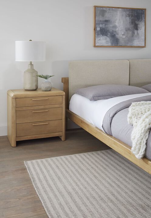 Furano Three Drawer Nightstand
