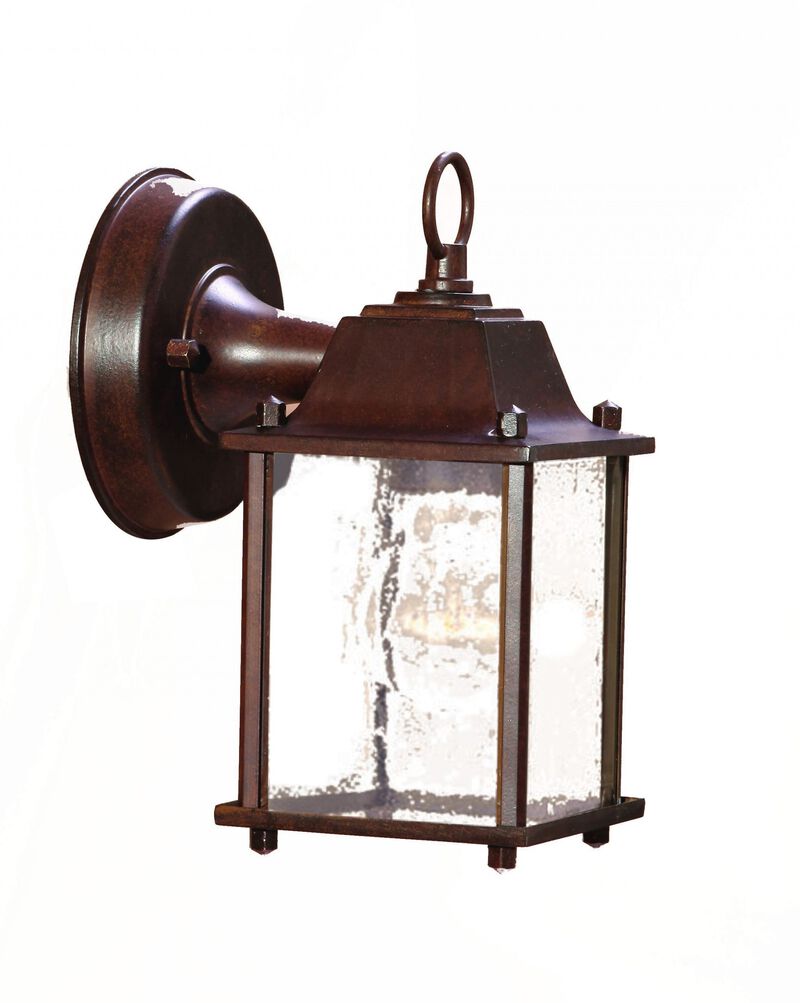 Hivvago Dark Brown Hanging Waterfall Glass Lantern Wall Light