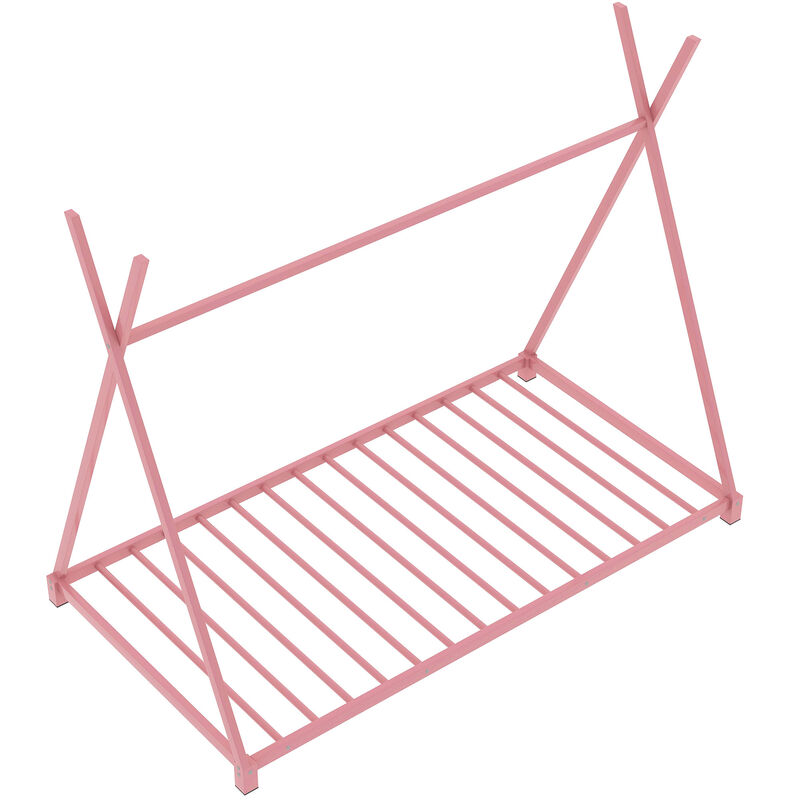 Merax Triangle Structure Metal House Platform Bed Floor Bed