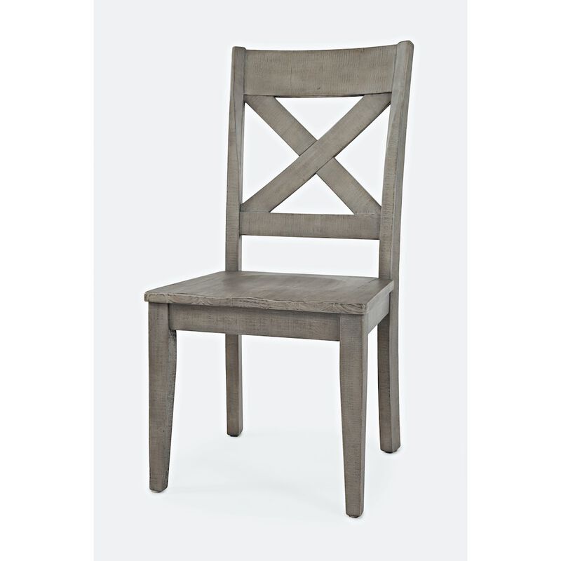 Jofran Outer Banks Reclaimed Pine X-Back Chair (Set of 2)