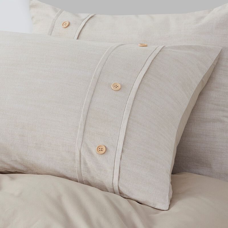 Gracie Mills Jennings Modern Farmhouse Organic Cotton Duvet Cover Set