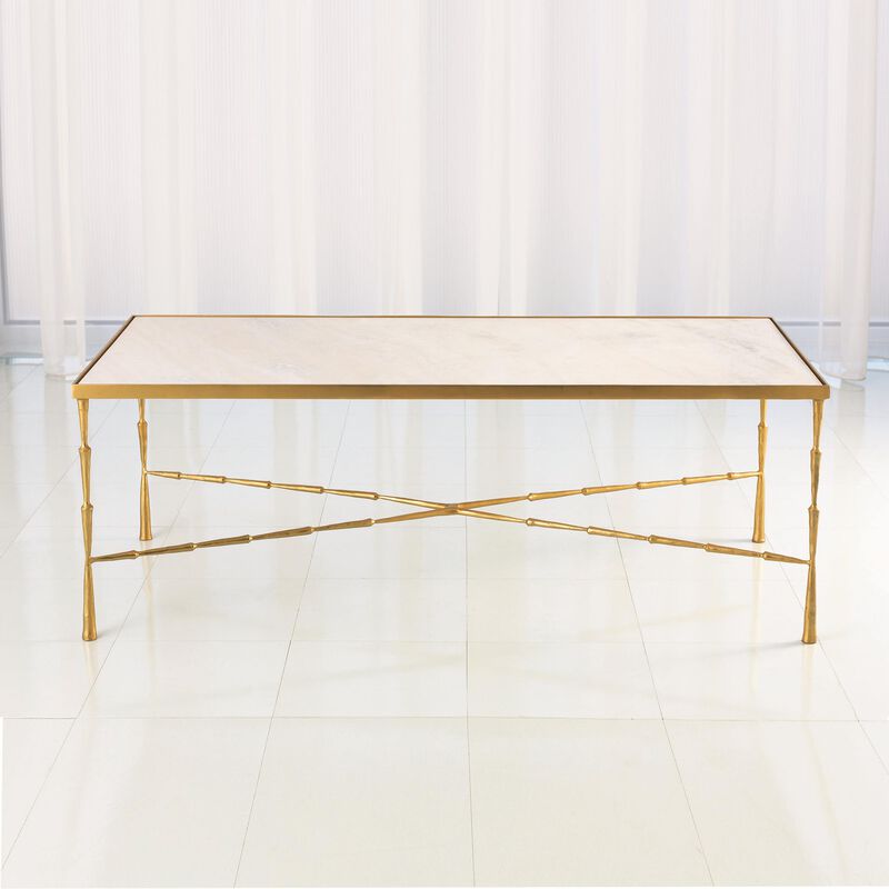 Spike Cocktail Table- Brass