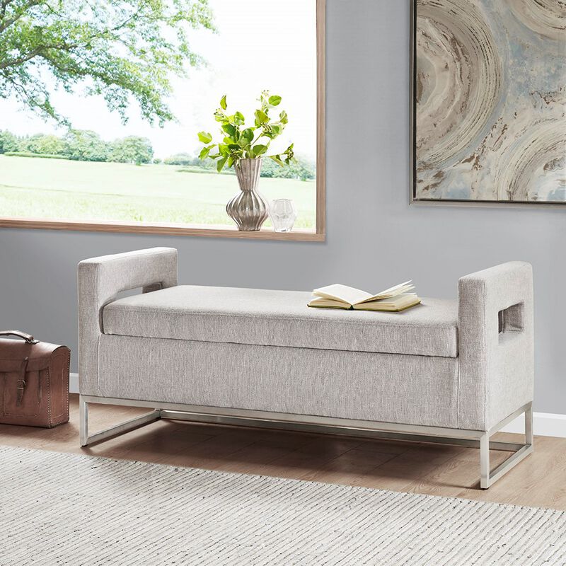 Gracie Mills Brenda Upholstered Storage Bench