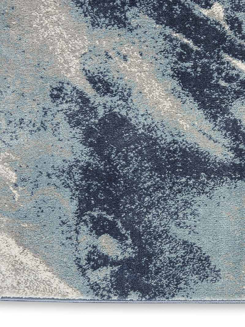 American Manor AMR03 Blue/Ivory 7'10" x 9'10" Rug