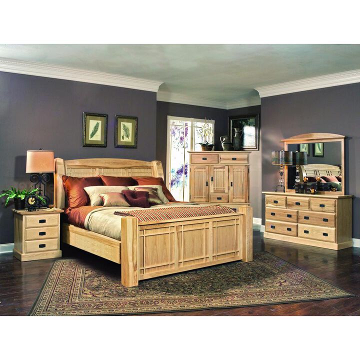 Belen Kox Natural King Arch Panel Bed, Belen Kox