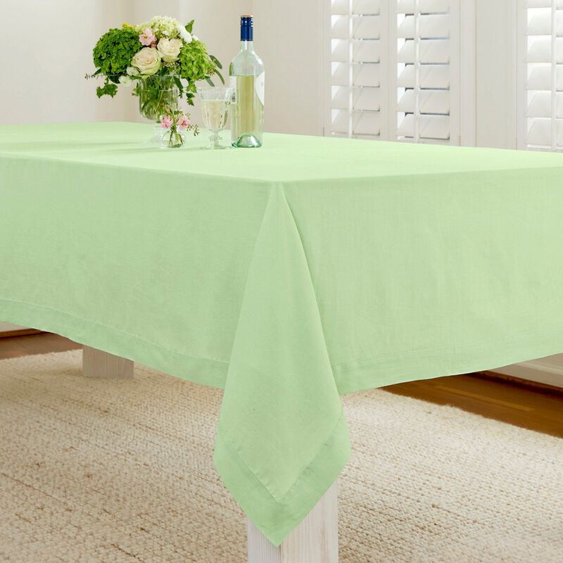 Solino Home 100% Pure Linen Table Runner | Classic Hemstitch for Thanksgiving, Christmas