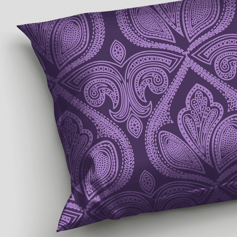 Lux Decor Collection Bed Sheets - Brushed Microfiber Paisley Sheet Set