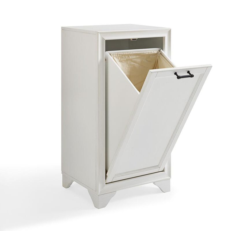 Crosley Furniture Tara Linen Hamper White
