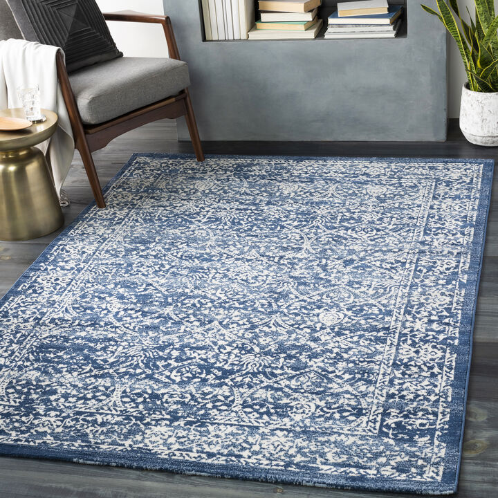 Roma ROM-2300 5'3' x 7'1' Blue Rug