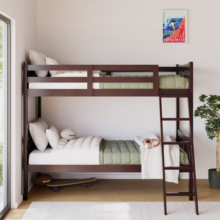 Storkcraft Caribou Twin-over-Twin Bunk Bed (Espresso)
