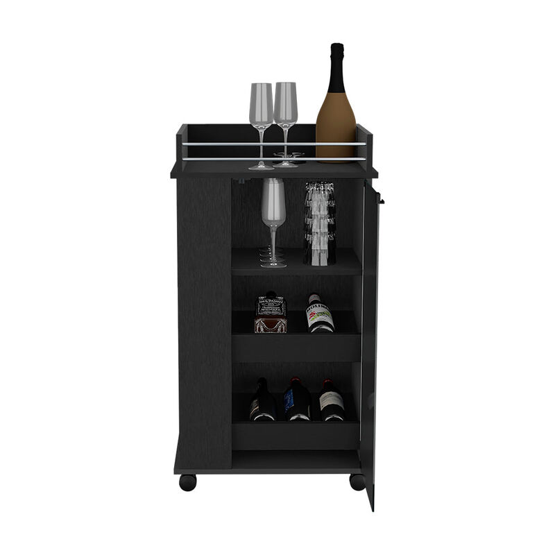 Bar Cart Beaver, Living Room, Black