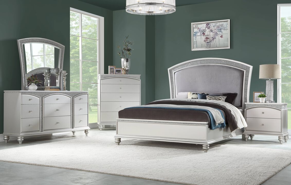 ACME Maverick Nightstand, Platinum