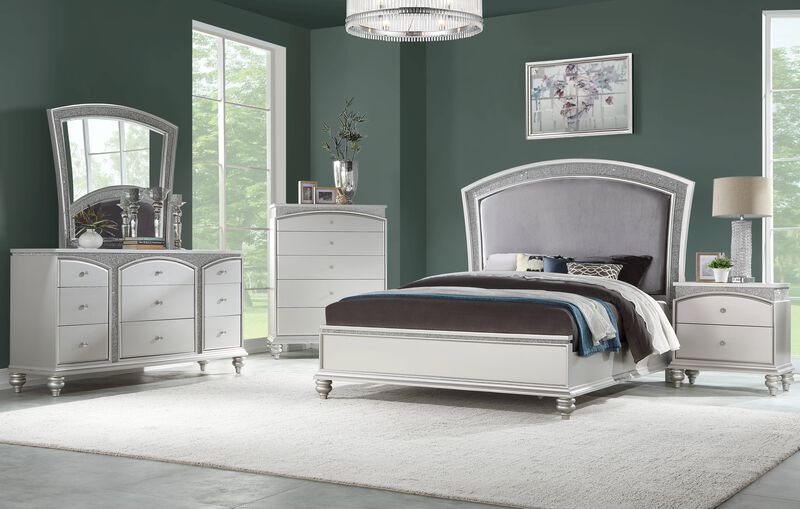 ACME Maverick Nightstand, Platinum