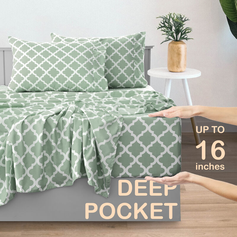 Lux Decor Collection Bed Sheets - Brushed Microfiber Sheet Set