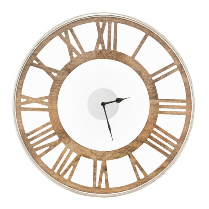 Hivvago 16 / 20 Inch Silent Wall Clock with Classic Frame and Classic Roman Number