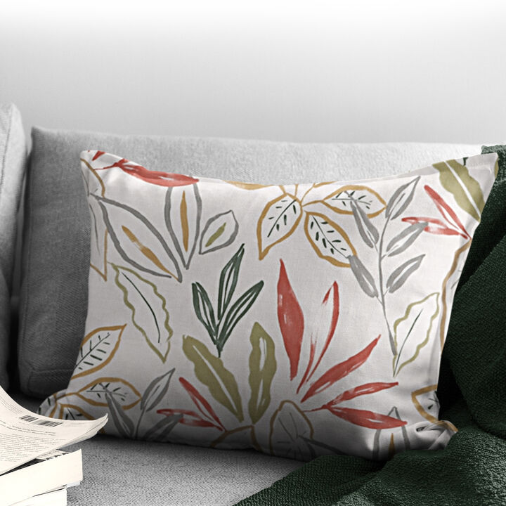 6ix Tailors Fine Linens Fall Foliage Beige Decorative Throw Pillows