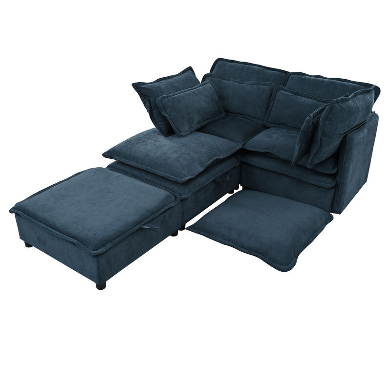 Merax Polyester Double-Layer Cushion Modular Sofa