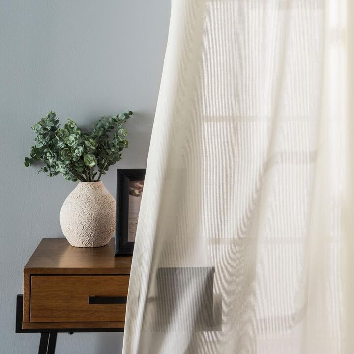 Ellis Curtain Serenity Grommet Top Grommet Top Pairs - 80x84, Natural