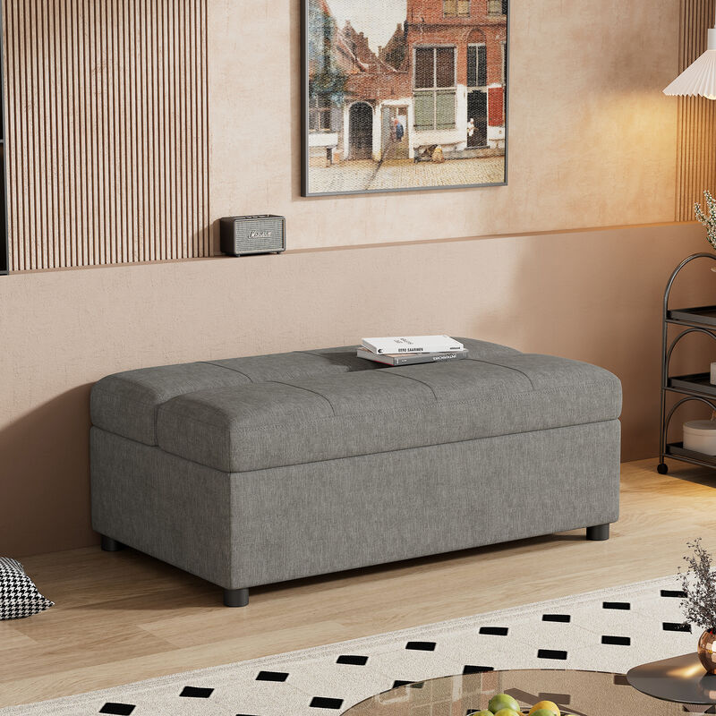 Merax Folding Ottoman Sleeper Sofa Futon with Mattress