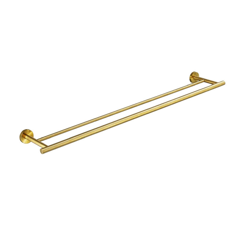 Bathroom Towel Bar Wall Mounted Double Rods Stainless Steel Towel Rack