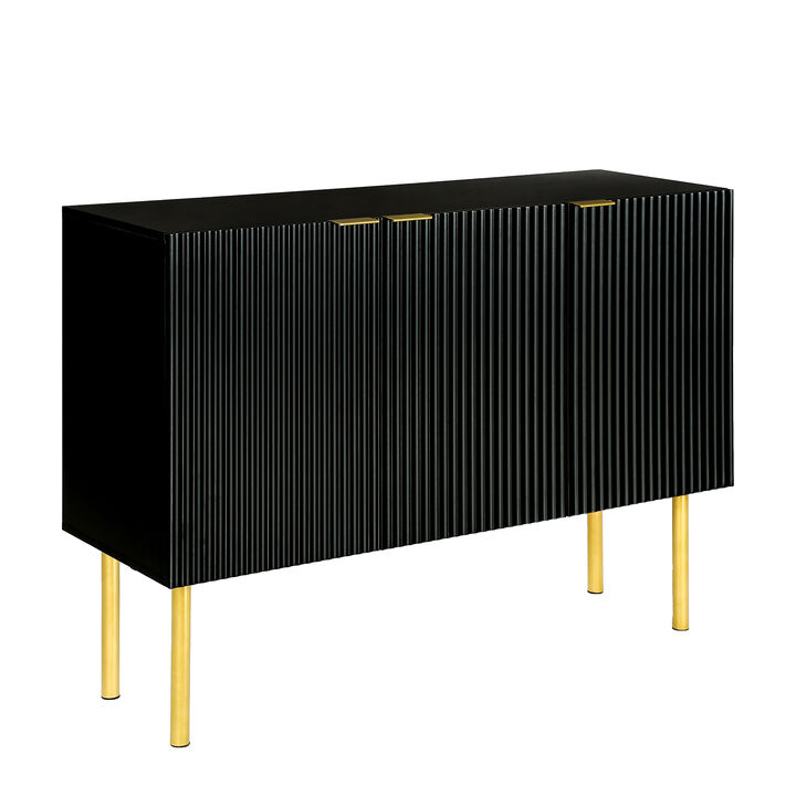 Modern Simple & Luxury Style Sideboard Particle Board & MDF Board Cabinet With Metal Leg