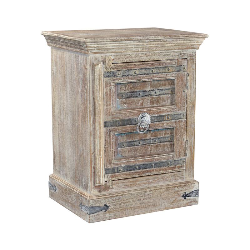 Taran Designs Callan 1-door Solid Wood Nightstand (Right)