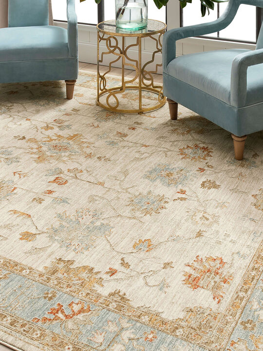 Adalia Iznik Cream 10' X 14' Rug