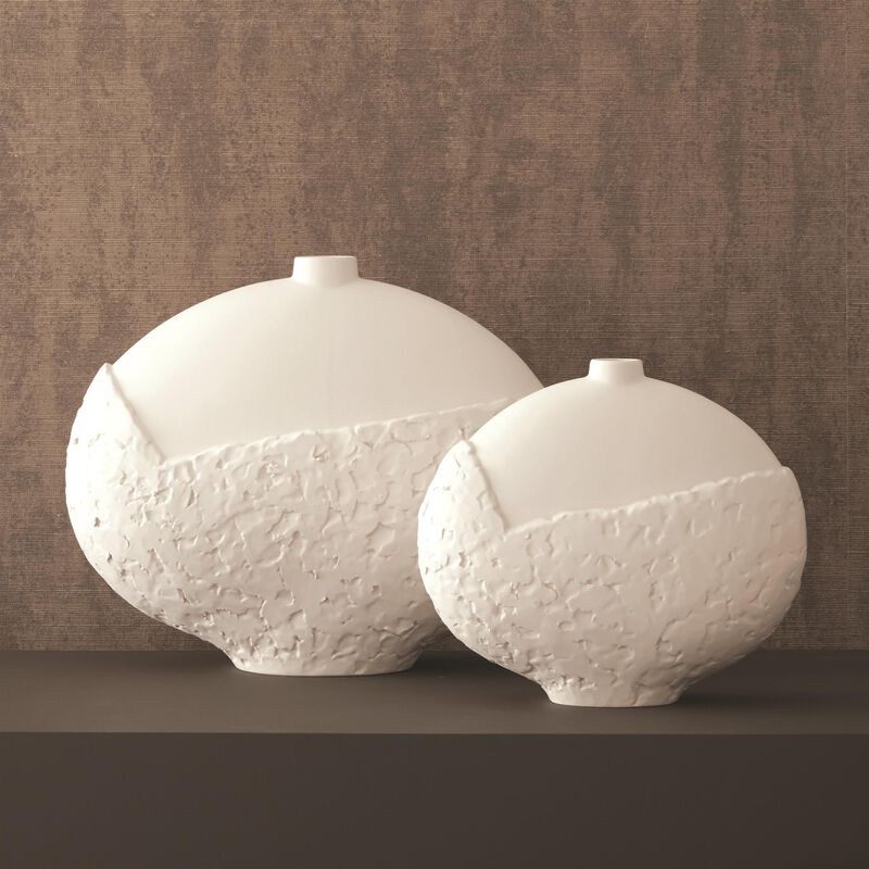 Asymmetrical Stipple Vase