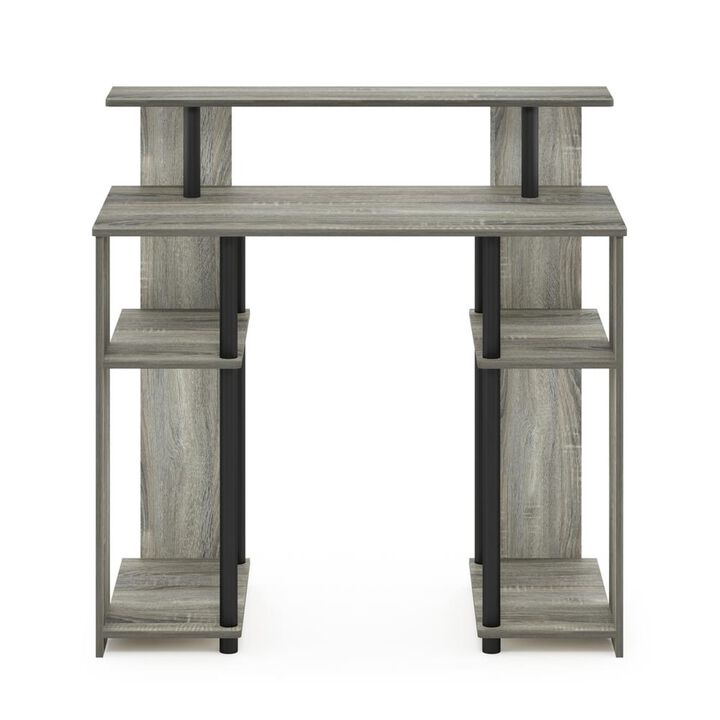Furinno Furinno JAYA Simple Design Computer Writing Desk, French Oak Grey/Black