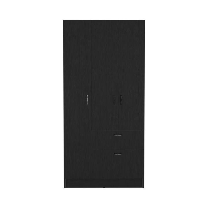 Armoire Cobra, Bedroom, Black / White