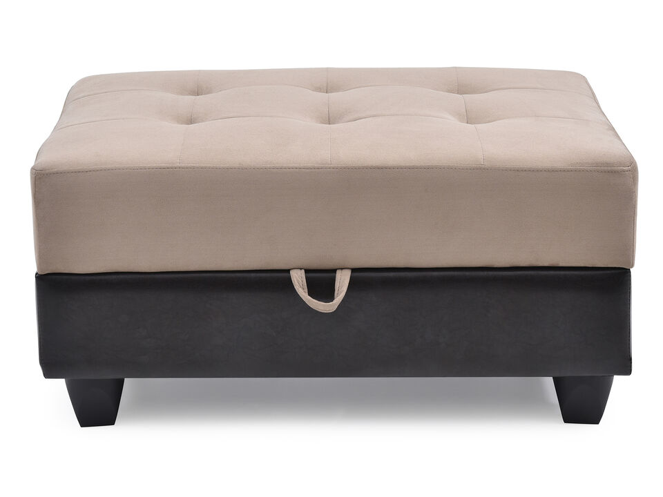 Gallant Microfiber Upholstered Storage Ottoman