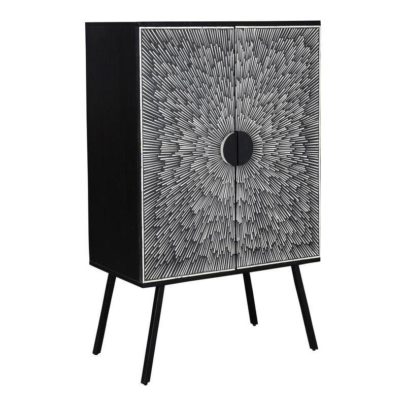 Moe's Home Collection Sunburst Wine Cabinet