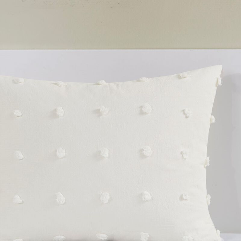 Gracie Mills Grady Elegance Defined Cotton Jacquard Comforter Set with Euro Shams and Throw Pillows